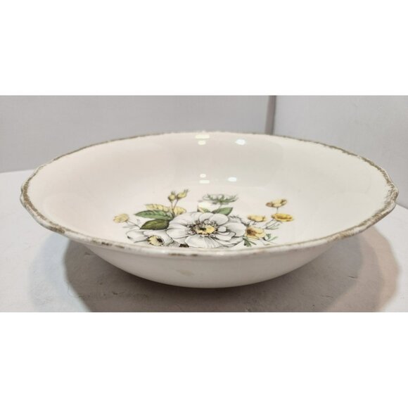 Vintage Royal Tudor 22 Kt Gold Linda Floral Round Porcelain Serving Bowl - Picture 5 of 13